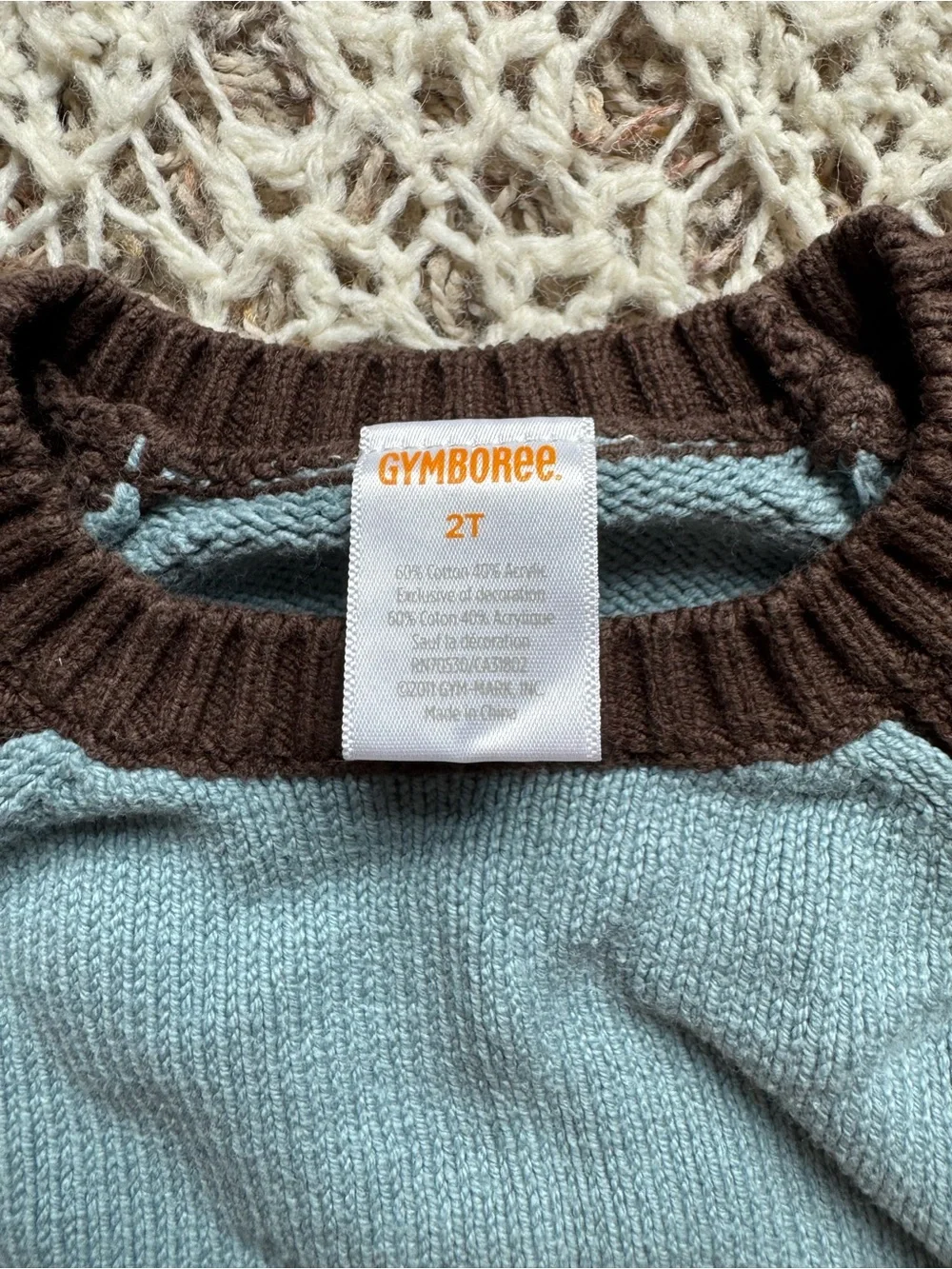 Vintage Gymboree 2T Boy Knit Sweaters 2005 Construction & Winter 3D Details